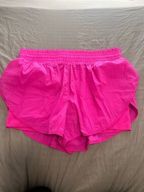 all in motion Hot Pink Overlap Athletic Shorts
